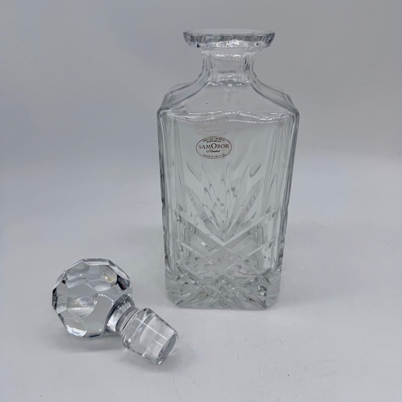 Royal Galler Samobor Crystal Decanter Stopper Heavy Lead Crystal Made Croatia - Picture 8 of 8